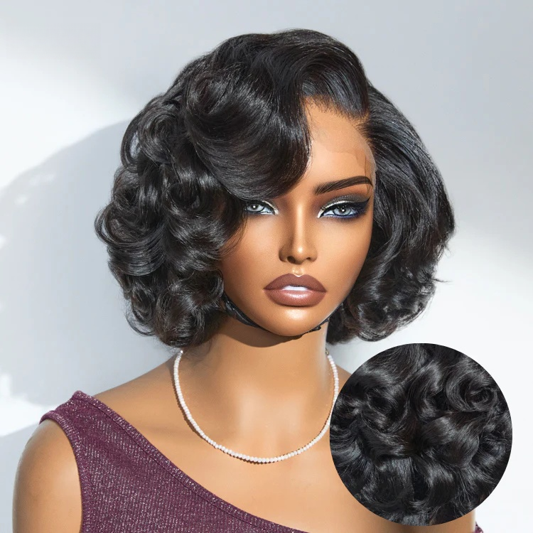 Fobelle 4x4 Frontal perruque BOB Loose Wave Sans Colle
