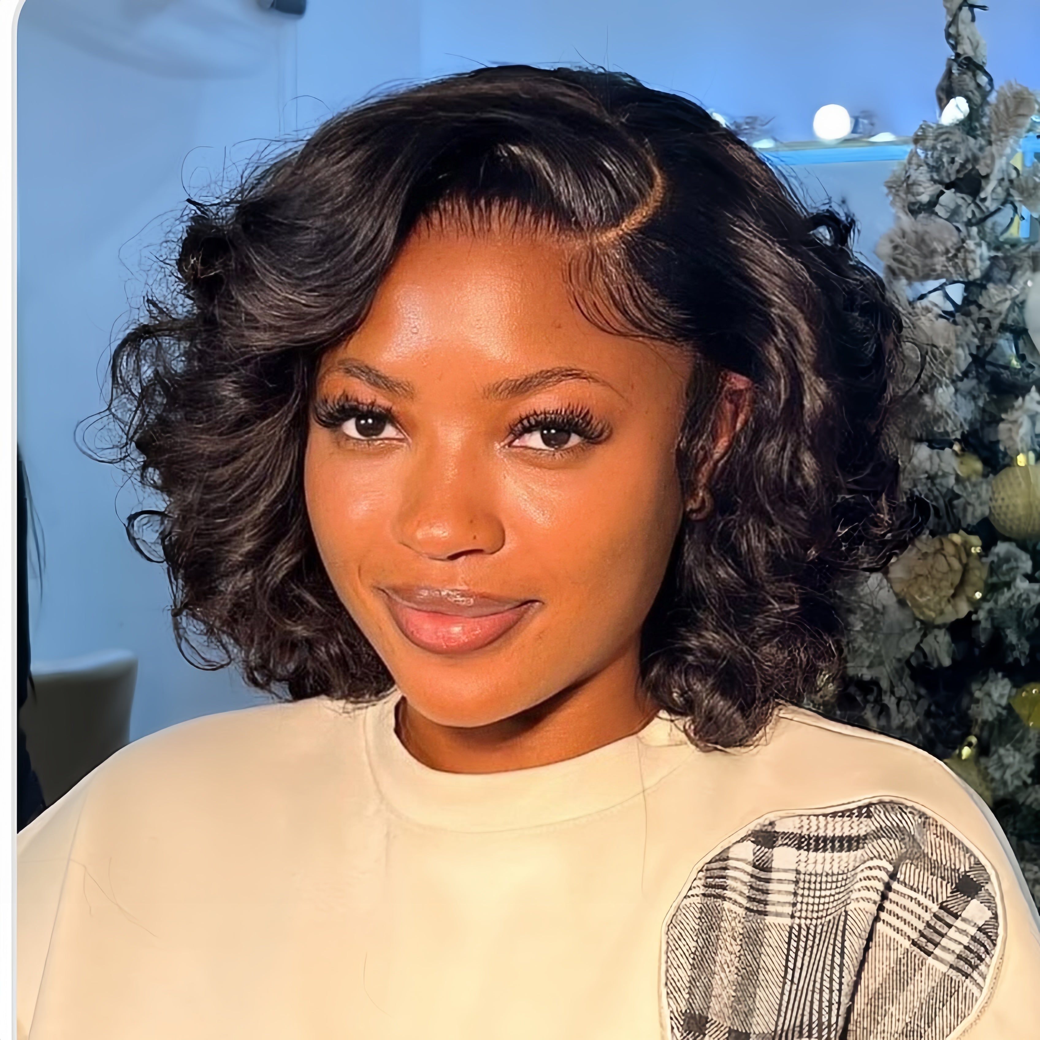 Fobelle 4x4 Frontal perruque BOB Loose Wave Sans Colle